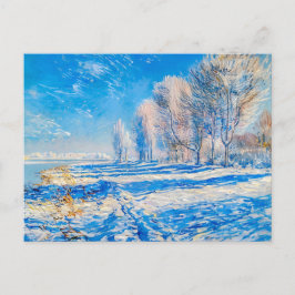 Cartão Postal De Festividades Frosty Winter Morning Havelland