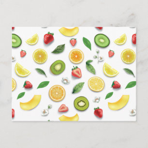 Cartão Postal De Festividades Frutas Mistas 4