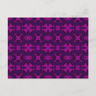 Cartão Postal De Festividades Fuchsia Geotech: A Vibrant Abstract Geometric Text