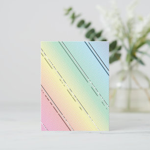 Cartão Postal De Festividades Fundo de faixas diagonais 10