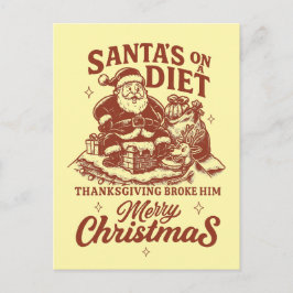 Cartão Postal De Festividades Funny Christmas 