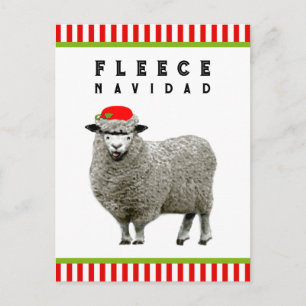 Cartão Postal De Festividades Funny Feliz Navidad