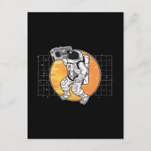 Cartão Postal De Festividades Galáxia Universo do Espaço Rádio Astronômico Music