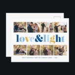 Cartão Postal De Festividades Galeria "Amor e Luz" de 8 Fotos Hanukkah<br><div class="desc">Estes bonitos cartões de saudação Hanukkah são perfeitamente personalizáveis. Adicione sua própria foto e mensagem para uma design de tipo.</div>