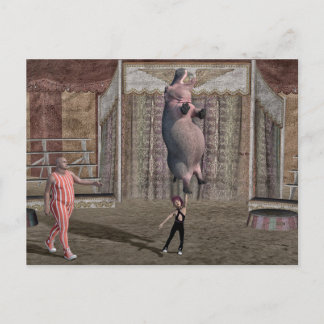 Cartão Postal De Festividades Garota Forte