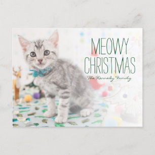 Cartão Postal De Festividades Gato de Shorthair do americano