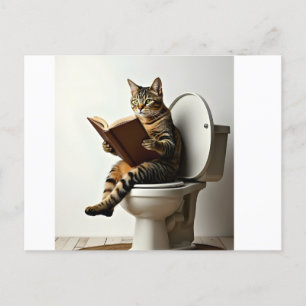 Cartão Postal De Festividades Gato Feliz: Design de Gatinhos Gons Bonitos para G