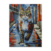 gato, kotofey, rua, cidade, animal