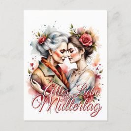 Cartão Postal De Festividades Geborgenheit & Liebe - Zum Muttertag alles Liebe!