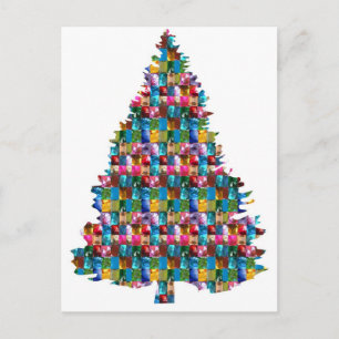 Cartão Postal De Festividades GEM studded XMAS Tree :  Merry Christmas