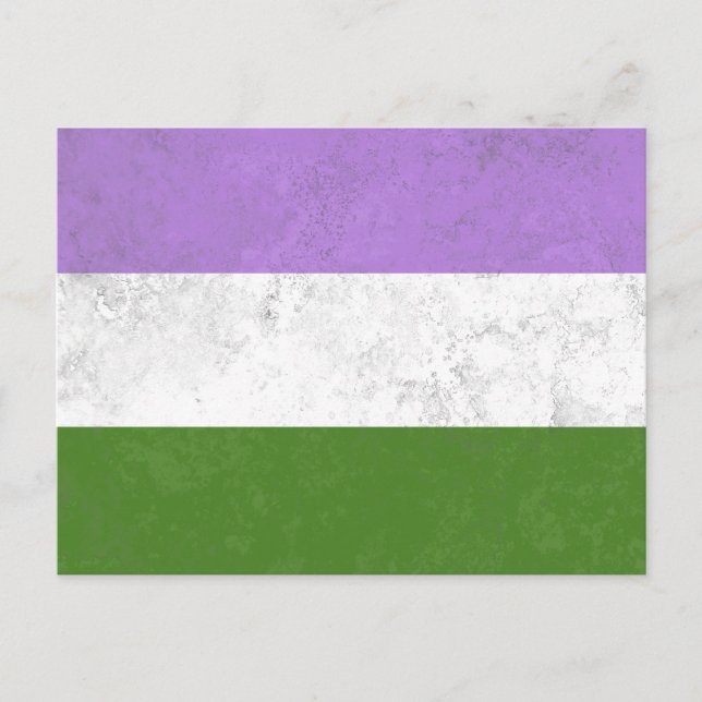 Cartão Postal De Festividades Genderqueer (Frente)