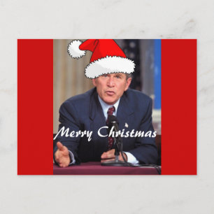 Cartão Postal De Festividades George W. Bush, Humor de Natal