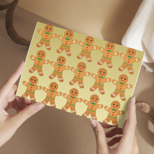 Cartão Postal De Festividades GINGERBREAD HOMENS - FELIZMENTE CARTÃO-postal