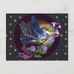 Cartão Postal De Festividades Glória da Manhã BlueJay