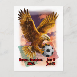 Cartão Postal De Festividades Golden Eagle brings the Ball for the event 2026 on