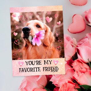 Cartão Postal De Festividades Golden Retriever Engraçado Eu Au Au Você Dia dos N
