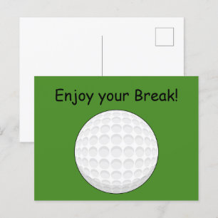 Cartão Postal De Festividades Golf Ball Personalize