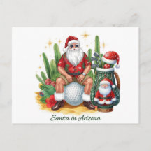 Golfo Deserto Cacto de Natal Papai Noel Golfista
