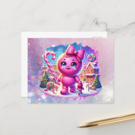 Cartão Postal De Festividades GomaDropCandyLand