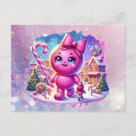 Cartão Postal De Festividades GomaDropCandyLand