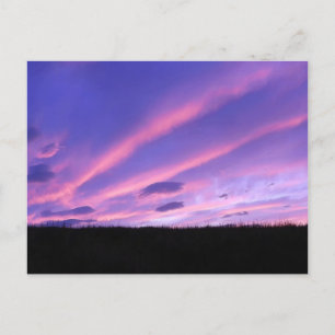 Cartão Postal De Festividades Gradiente de Tarde Crepuscular Pastel Inspirado na