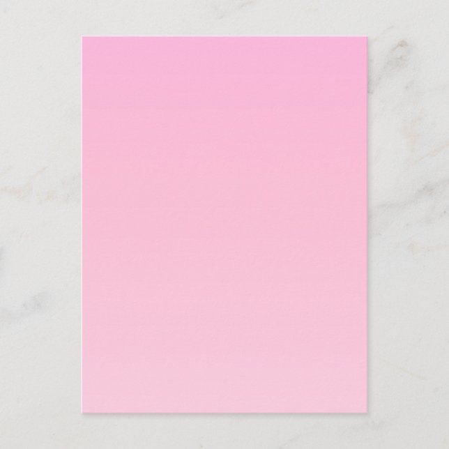 Cartão Postal De Festividades Gradiente Rosa (Frente)