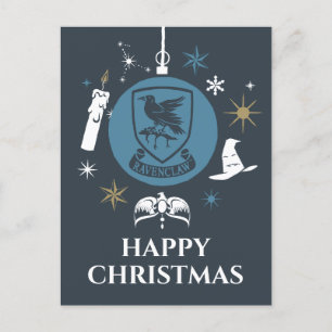 Cartão Postal De Festividades Gráfico Bauble de Feriado RAVENCLAW™