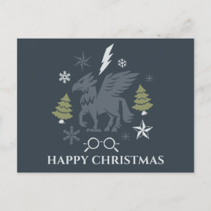 Cartão Postal De Festividades Gráfico de inverno do Buckbeak Holiday