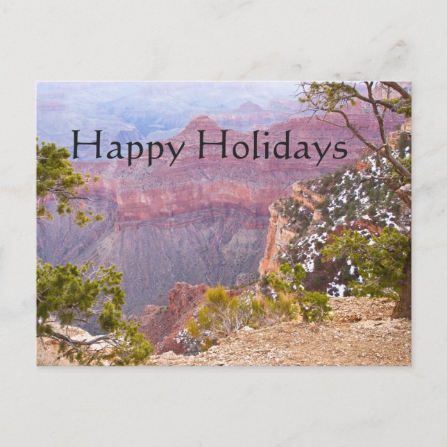 Cartão Postal De Festividades Grand Canyon Borda Sul (Frente)