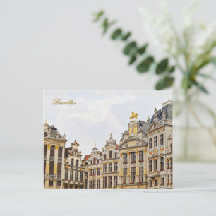 Cartão Postal De Festividades Grand Place em Bruxelas