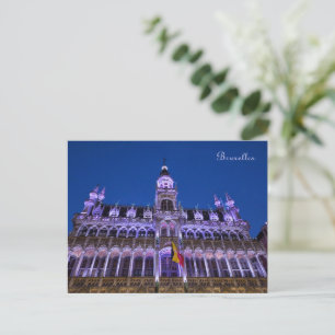 Cartão Postal De Festividades Grand Place em Bruxelas