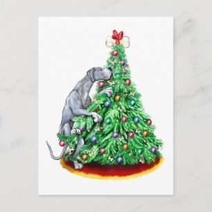 Cartão Postal De Festividades Grande Dia de Chegada ao Natal - Objetivos Azul