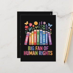 Cartão Postal De Festividades Grande Fã dos Direitos Humanos 
