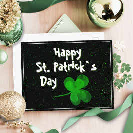 Cartão Postal De Festividades Green Shamrock Irish Happy Day, Rua feliz irlandes
