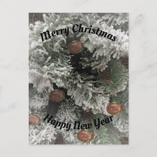 Cartão Postal De Festividades Greenies do feriado do alto (Frente)