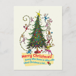 Cartão Postal De Festividades Grinch Eu Fui Quem Disse "Cindy-Lou Quem"