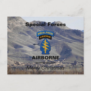 Cartão Postal De Festividades Grupos de Forças Especiais Green Berets SF SFG Vet