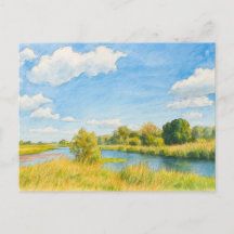 Guelpe Havel view aquarell havelland estilo