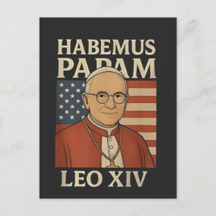 Cartão Postal De Festividades Habemus papam Papa Leão XIV Igreja Cristã