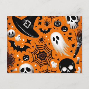 Cartão Postal De Festividades Halloween