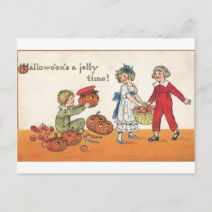 Cartão Postal De Festividades Halloween é um tempo de instabilidade
