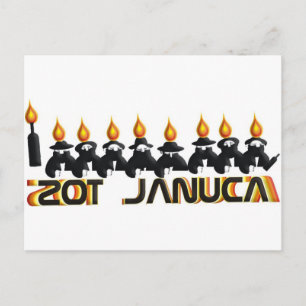 Cartão Postal De Festividades Hanukkah