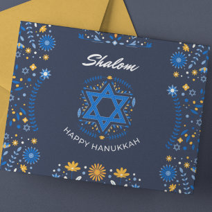 Cartão Postal De Festividades Hanukkah