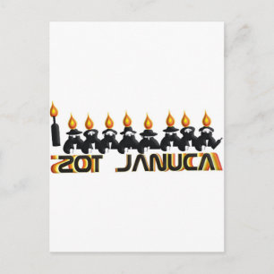 Cartão Postal De Festividades Hanukkah
