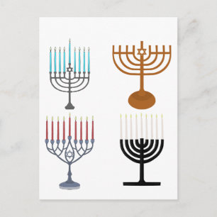 Cartão Postal De Festividades Hanukkah Judaísmo Judeu Religião