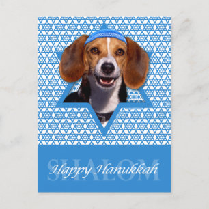 Cartão Postal De Festividades Hanukkah Star de David - Beagle