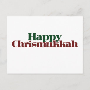 Cartão Postal De Festividades Happy Chrismukkah