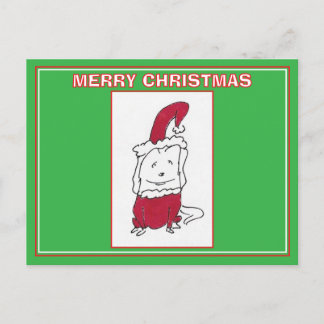 Cartão Postal De Festividades Happy Christmas Dog Cartoon Merry Christmas