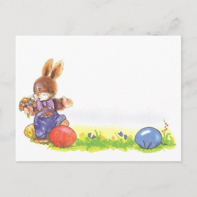 Cartão Postal De Festividades Happy Easter (Frente)