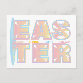 Cartão Postal De Festividades Happy Easter Greeting Card
